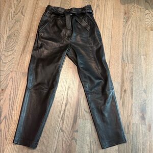 Veronica Beard genuine lamb leather pants!  Worn once! Size 8.